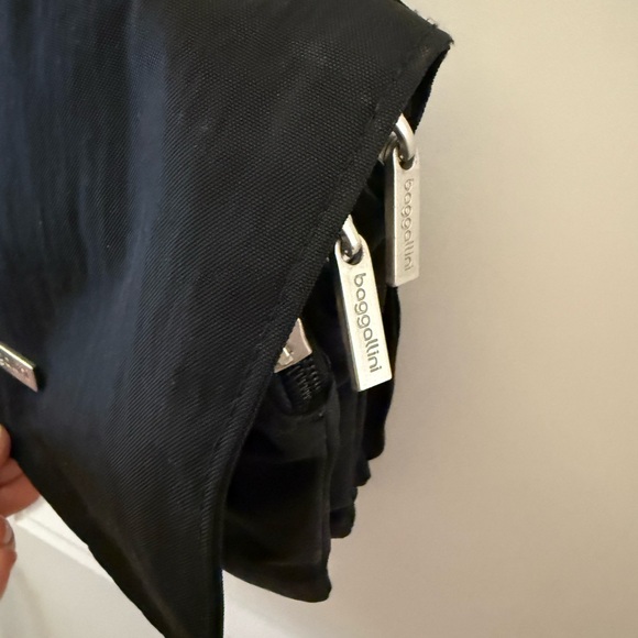 Baggallini Black Nylon Crossbody Shoulder Bag Accordion 3 Zip Purse 9.5x7x3 - Picture 5 of 7